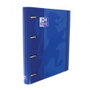 Oxford Europeanbinder Classic Carpeta de 4 Anillas A4+ con Recambio Azul Marino